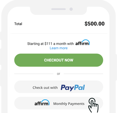Quick application with Affirm
